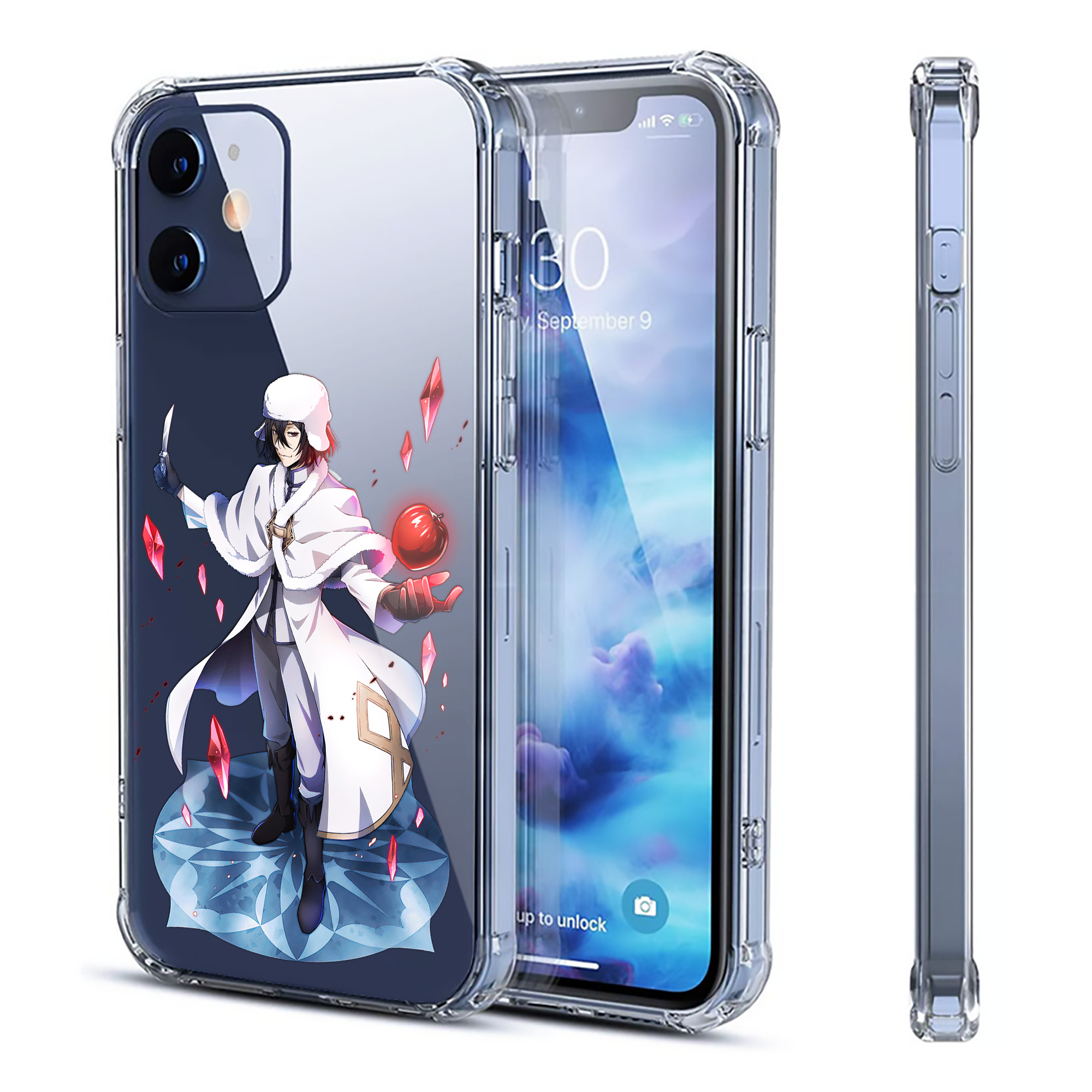 （画像用） 文豪ストレイドッグス Bungo Stray Dogs 【iPhone 12シリーズ対応】透明スマホケース（クリアソフトケース）